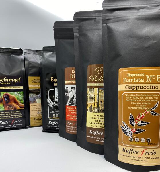 Espresso Angebot: 6 x 250g. Gemahlen für Filtertüten 250g.