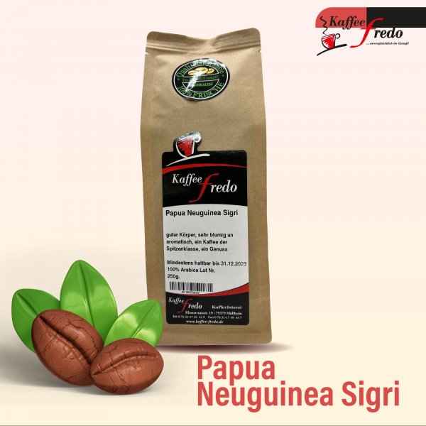 Papa Neuguinea Sigri Grob gemahlen für Pressstempelkannen oder Kocher 250g.