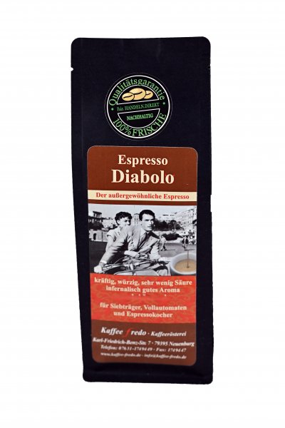 Espresso Diabolo Ganze Bohnen 250g.