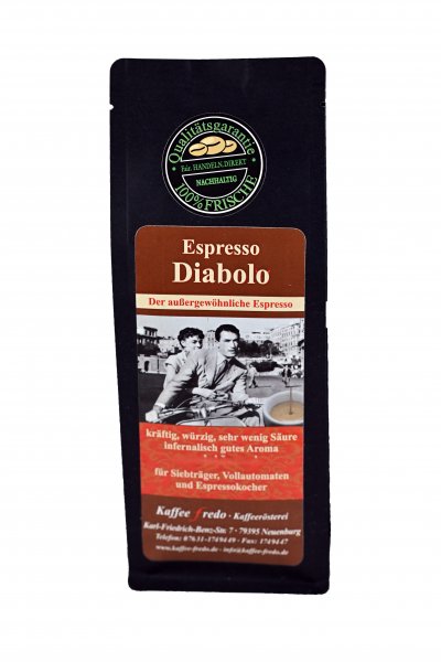 Espresso Diabolo Grob gemahlen für Pressstempelkannen oder Kocher 500g.