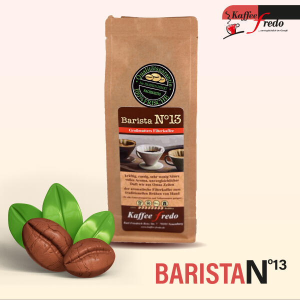 Großmutters Filterkaffee - Barista Nr. 13 Fein gemahlen für Siebträger 500g.