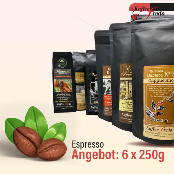 Espresso Angebot: 6 x 250g.